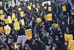 راهپیمایی مردم مشهد در حمایت از اقتدار نظام و جبهه مقاومت