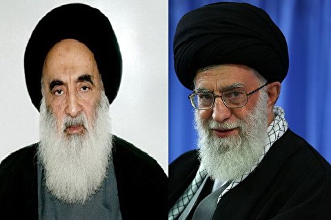 پیام رهبر معظم انقلاب به آیتالله سیستانی در پی عارضه جسمانی این مرجع تقلید