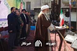 قرائت قطعنامه پایانی راهپیمایی ۲۲ بهمن در اهواز