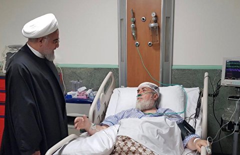 رییس جمهور از حجتالاسلام والمسلمین شهیدی عیادت کرد