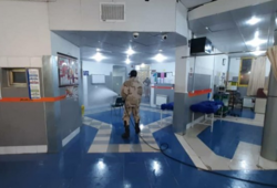 ضدعفونی بیمارستان‌های شهر یاسوج توسط تیپ ۴۸ فتح