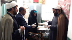 کمک رسانی طلاب حوزه علمیه جیرفت و عنبرآباد برای تولید ماسک