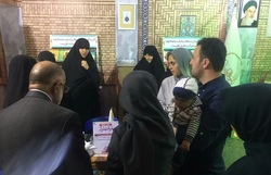 استقبال بازدیدکنندگان نمایشگاه قرآن از غرفه جامعه‌الزهرا