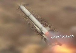 شلیک موشک بدر به مواضع ارتش عربستان در نجران