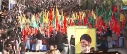 تجدید بیعت سوگواران حسینی در ضاحیه بیروت با رهبر معظم انقلاب