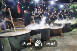پخت حلیم نذری در گلشهر کرج
