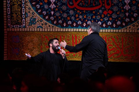 فیلم/ شب هشتم محرم 98 با نوای حاج محمدرضا طاهری