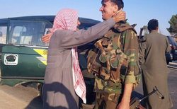 استقبال گسترده مردمی از ورود ارتش سوریه به «تل تمر» در حسکه