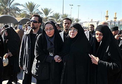 خانم بازیگری که روز عاشورا کربلا بود