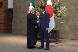 استقبال رسمی نخست وزیر ژاپن از رییس جمهوری اسلامی ایران
