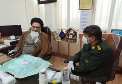 بازدید امام جمعه یاسوج از کارگاه‌های جهادی تولید ماسک