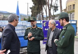 اهدای ۵ هزار مواد ضدعفونی کننده از طرف اطلاعات سپاه به بخش درمانی گلستان
