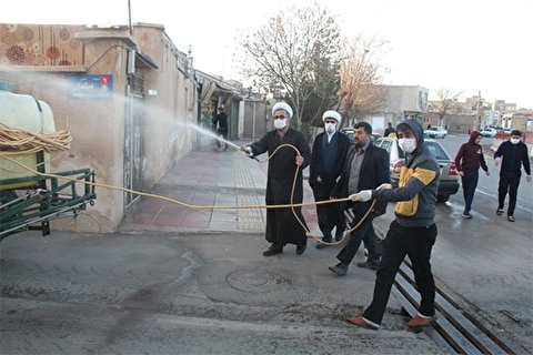 توزیع ماسک توسط گروههای جهادی در روستاهای محروم