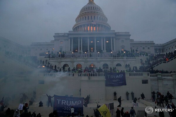 شورش در آمریکا | حمله طرفداران ترامپ به کنگره آمریکا + تصویر