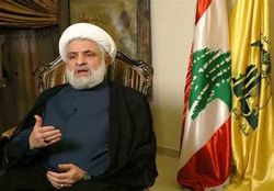تاکید نعیم قاسم بر تسریع در تشکیل دولت لبنان