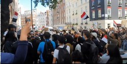 تظاهرات ضد سعودی در قلب لندن