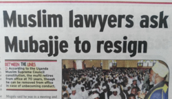 تشدید اختلافات انجمن وکلای مسلمان اوگاندا با مفتی این کشور