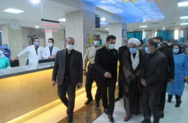 بازدید نماینده ولی فقیه در مازندران از بیمارستان امام خمینی ساری + عکس