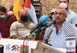 تجمع اعتراضی گروه‌های فلسطینی و لبنانی در صیدا علیه عادی‌سازی