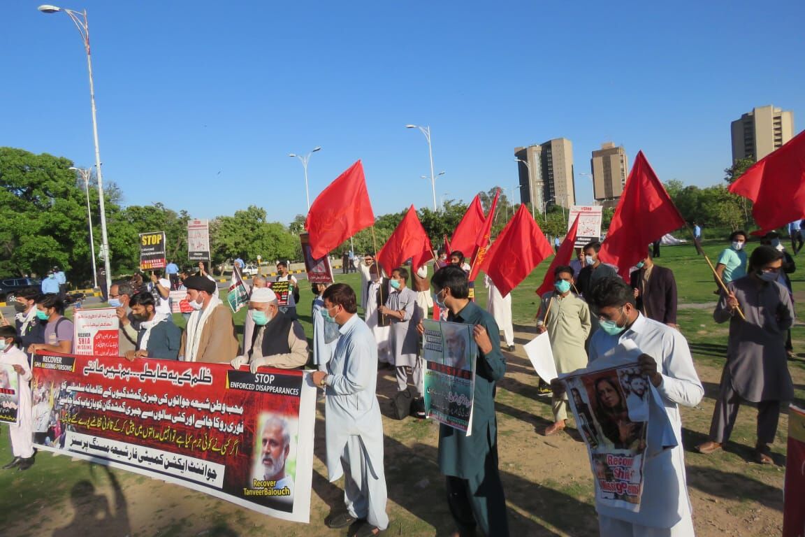 شیعیان پاکستان در اعتراض به سرنوشت مبهم مفقودین شیعه تجمع کردند