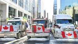 تظاهرات کامیون داران به محدودیت‌های کرونایی