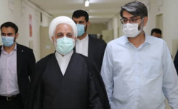 بازدید رییس قوه قضاییه از بندهای امنیتی زندان اوین