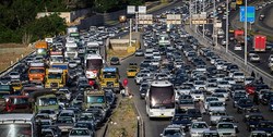 ترافیک سنگین در ‌۳ جاده تهران-شمال