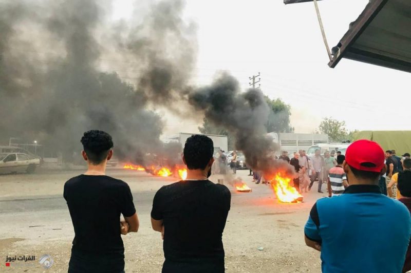 معترضان به نتایج انتخابات عراق راه های اصلی دیاله را بستند+ تصاویر