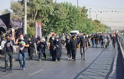 پیاده‌روی جاماندگان اربعین حسینی، هم اکنون در حال برگزاری است