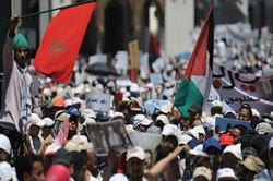 سرکوب تظاهرات همبستگی با ملت فلسطین در مغرب