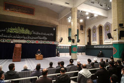 اولین شب مراسم عزاداری حضرت فاطمه‌زهرا در حسینیه امام خمینی