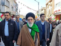 آیت الله حسینی خراسانی: امروز مردم با تمام وجود برای دفاع از انقلاب به صحنه آمدند