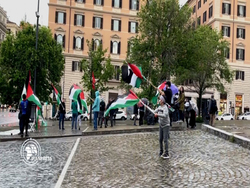 تجمع ضد صهیونیستی در رم