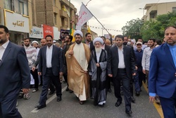 حضور مراجع تقلید، علما و شخصیت های حوزوی در راهپیمایی روز قدس