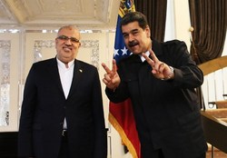 ملاقات وزیر نفت ایران و نیکلاس مادورو