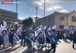 برگزاری راهپیمایی  «رقص پرچم» در اسرائیل و  درگیری با فلسطینیان
