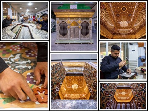 پایان ساخت ضریح عقیله بنی هاشم (س) در عراق