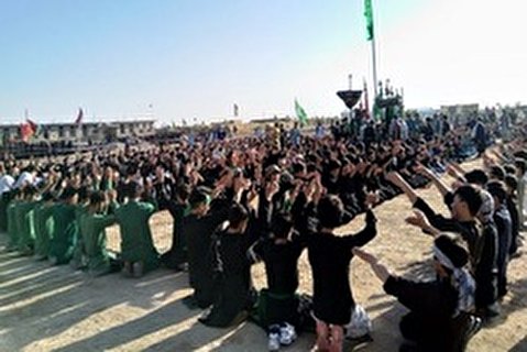 اجتماع عزاداران تاسوعای حسینی در مزارشریف برگزار شد