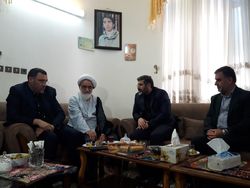دیدار وزیر فرهنگ و ارشاد اسلامی با خانواده طلبه شهید ولی نژاد