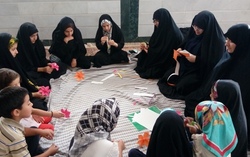 حضور طلاب جهادی مدرسه علمیه الزهرا ساری در مناطق محروم