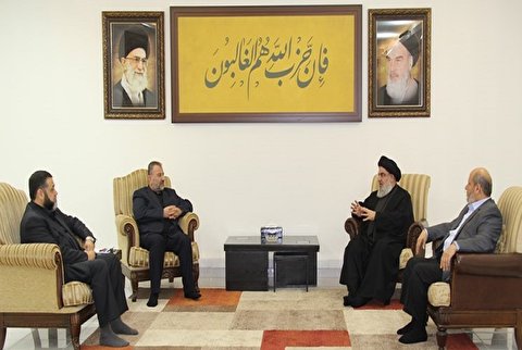 دیدار و رایزنی سران ارشد حماس با سید حسن نصرالله