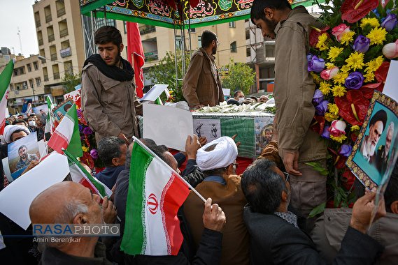تشییع شهید مدافع امنیت حجت‌الاسلام «محمد مؤیدی» در شیراز‎‎