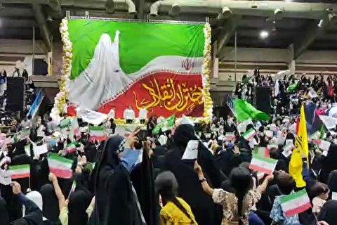 اجتماع بزرگ دختران انقلاب در ورزشگاه شهید شیرودی تهران برگزار می شود