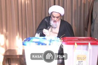 شرکت آیت‌الله مظاهری در انتخابات