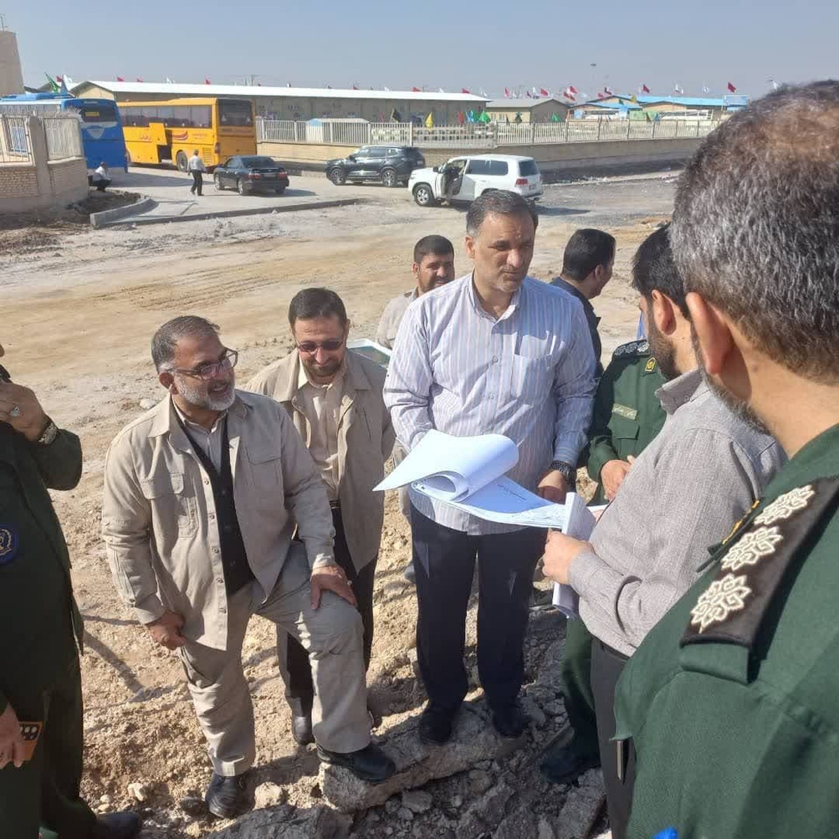 برگزاری مراسم کلنگ‌زنی اردوگاه راهیان نور شهید بروجردی لرستان در خوزستان