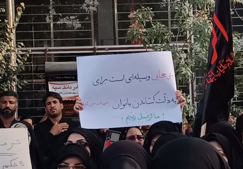 حضور انقلابی مردم شیراز در حمایت از حجاب + تصاویر
