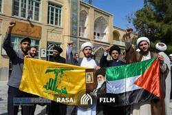 فیلم | متن و حاشیه اجتماع علما و حوزویان در حمایت از فلسطین