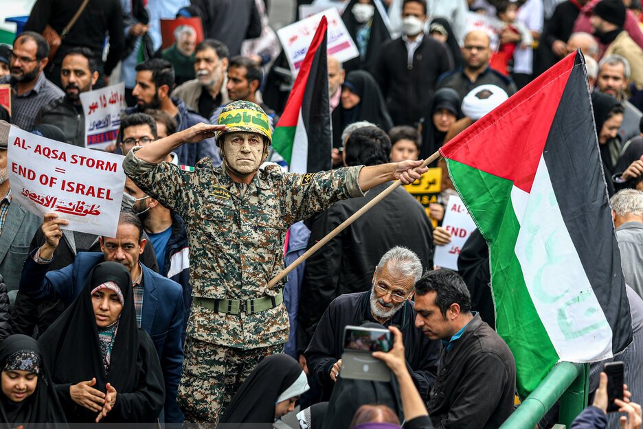 راهپیمایی ملت ایران در حمایت از مردم فلسطین برگزار شد