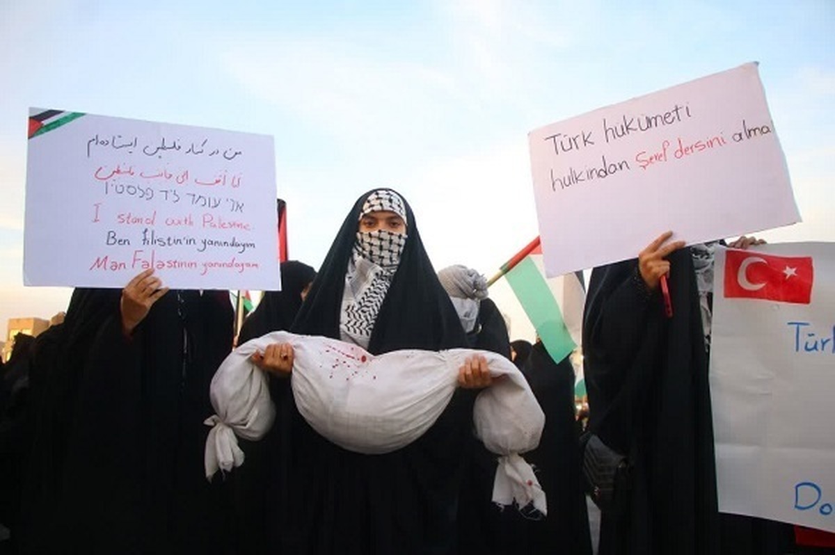 تجمع تبریزی ها در حمایت از مردم مظلوم غزه