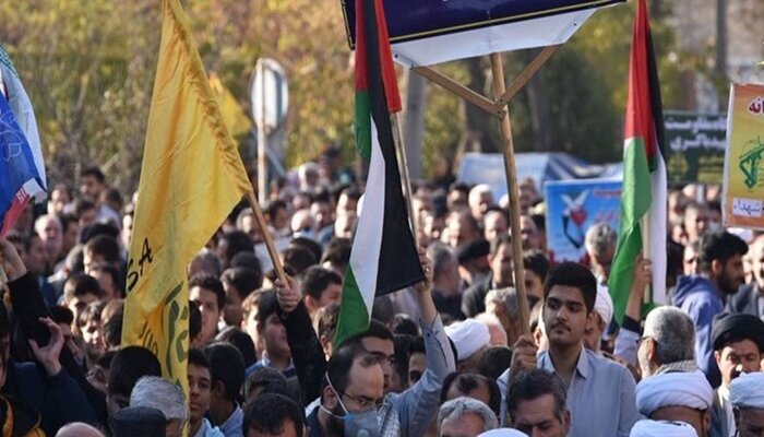 راهپیمایی مردم قم در حمایت از مظلومان غزه